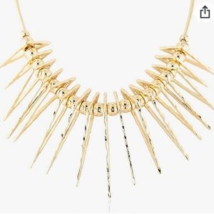 Jules Smith Gold-Tone Spike Bib Necklace
